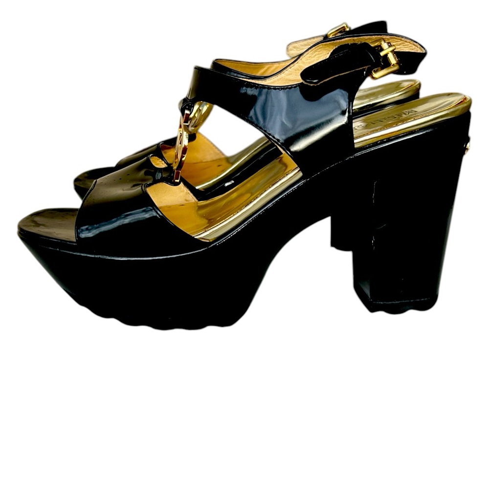 Michael Kors Platform Heels with Gold Accents
